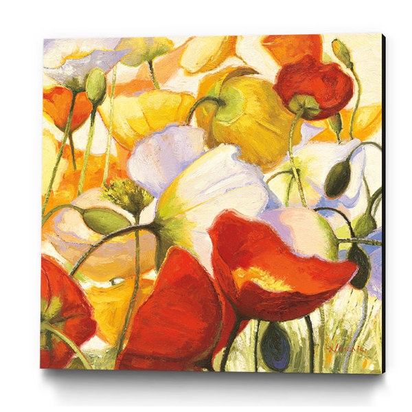 Winston Porter Poppies Up Close Acrylic Painting Print On Canvas