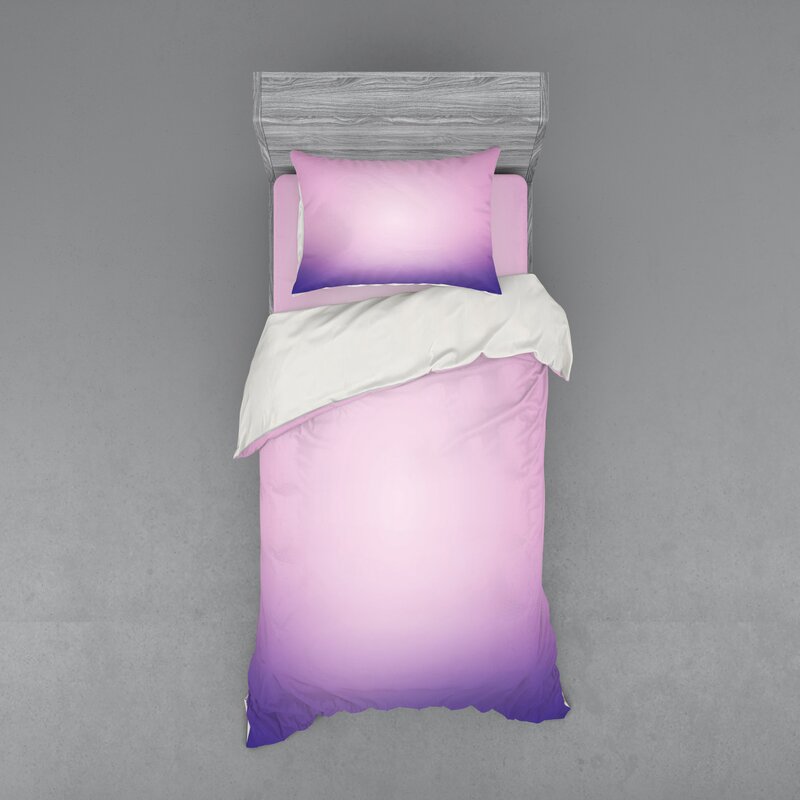 East Urban Home Ambesonne Lavender Bedding Set Pink And Purple