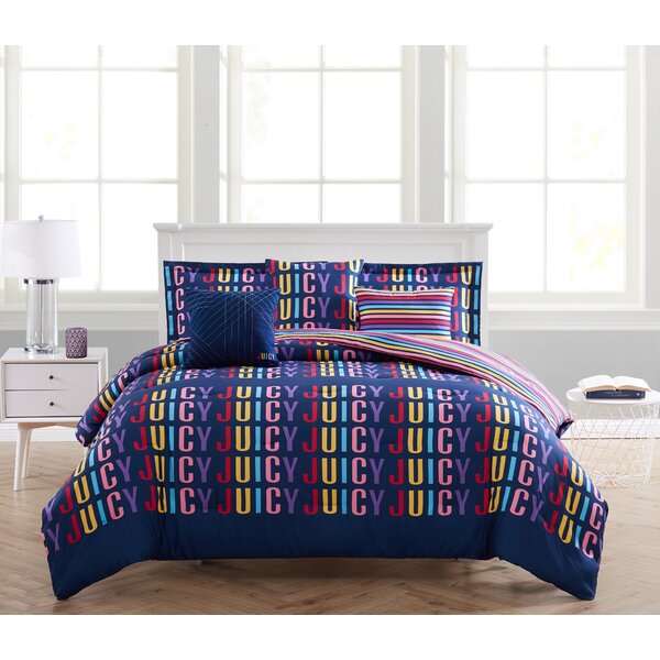 Juicy Couture Rainbow Reversible Comforter Set | Wayfair