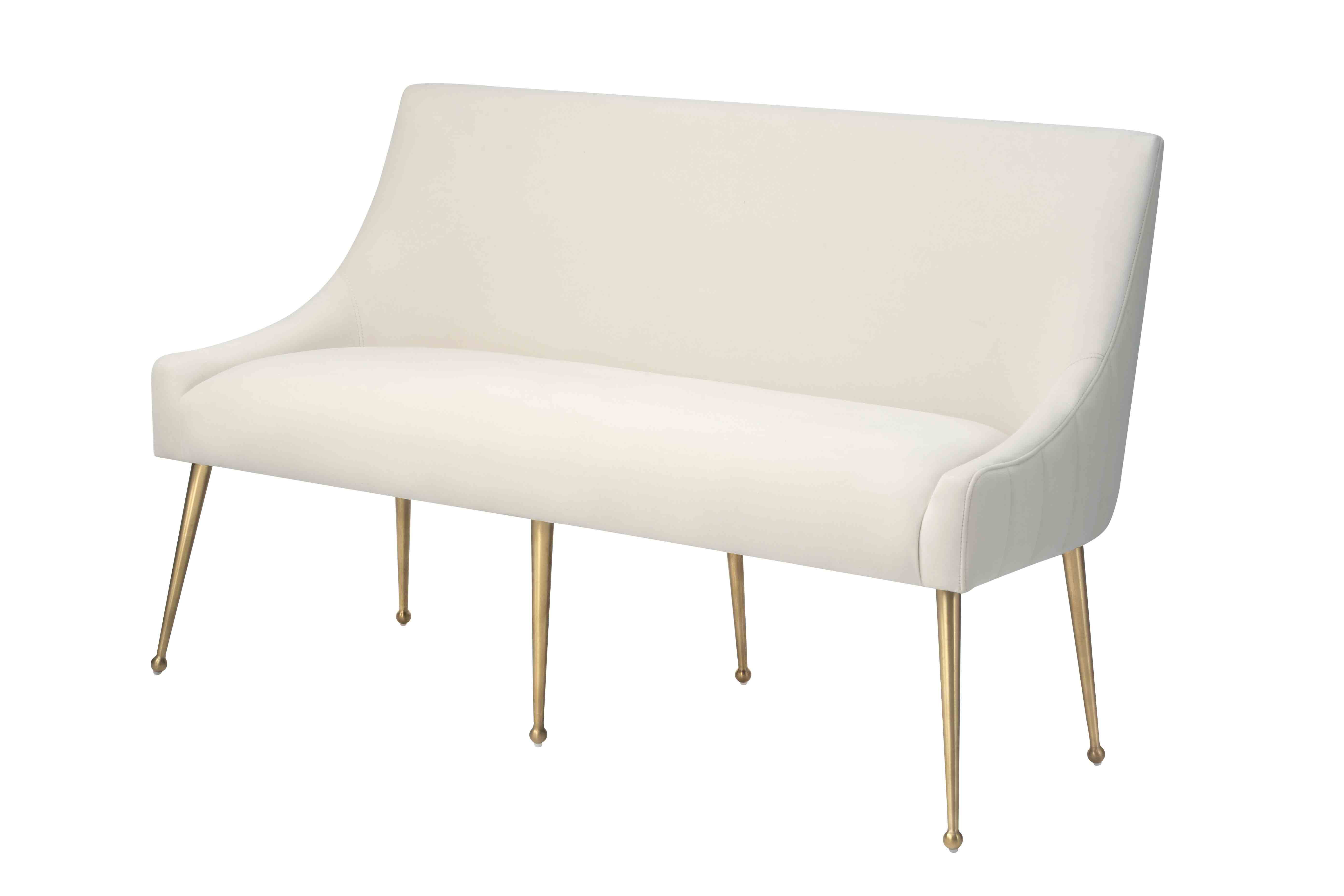 Velvet armless loveseat Clearance