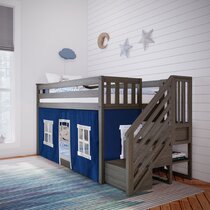 cabin bed childrens pine 3ft single wooden midi sleeper HEAVY DUTY 