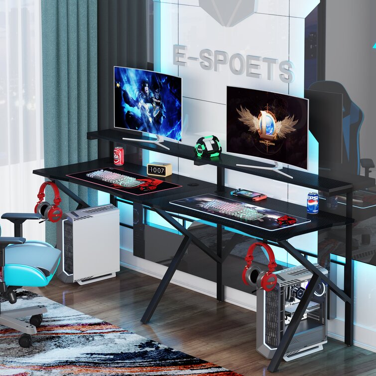 gaming double desk