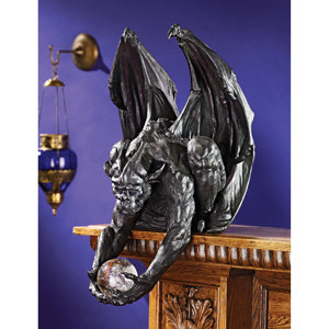 Clutch, Keeper of The Mystic Orb Gargoyle Sitter Statue
