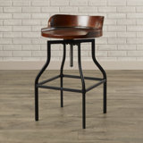 Essonnes Swivel Adjustable Height Bar Stool by Trent Austin Design®
