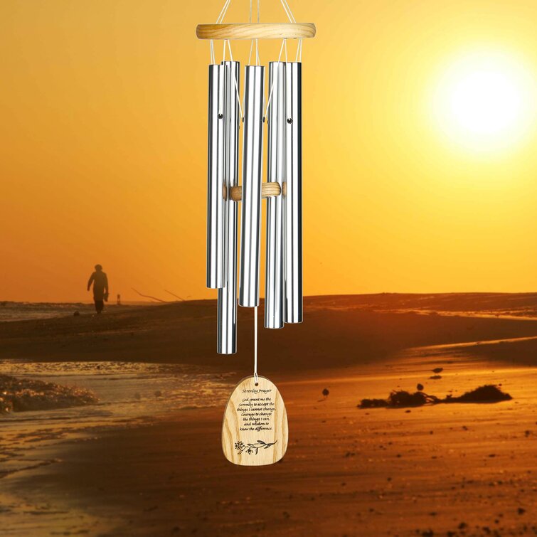 Woodstock Chimes Reflections Serenity Prayer Wind Chime | Wayfair.ca