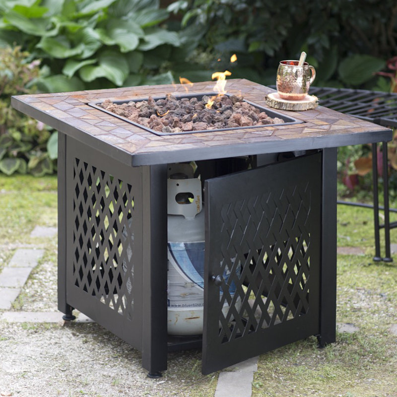 Plow Hearth Steel Propane Fire Pit Table Reviews Wayfair Steel Propane Fire Pit Table