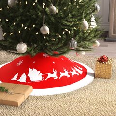 PMS 36 PRINTED TREE SKIRT WITH COLOUR HANGING CARD