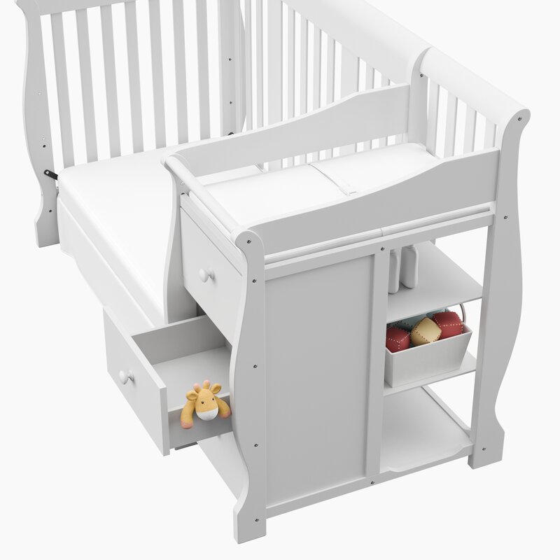 wayfair cribs with changing table