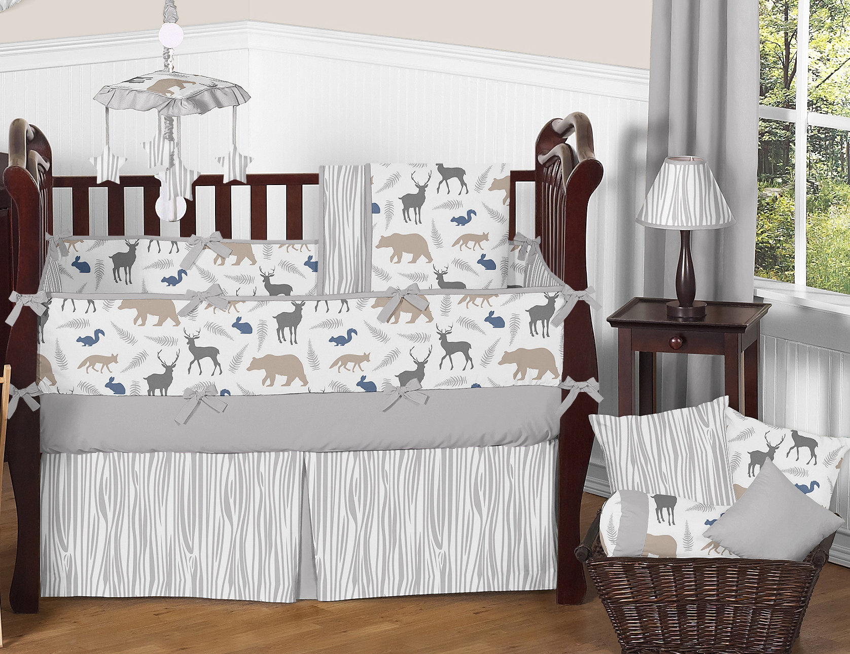 Woodland Animals 9 Piece Crib Bedding Set