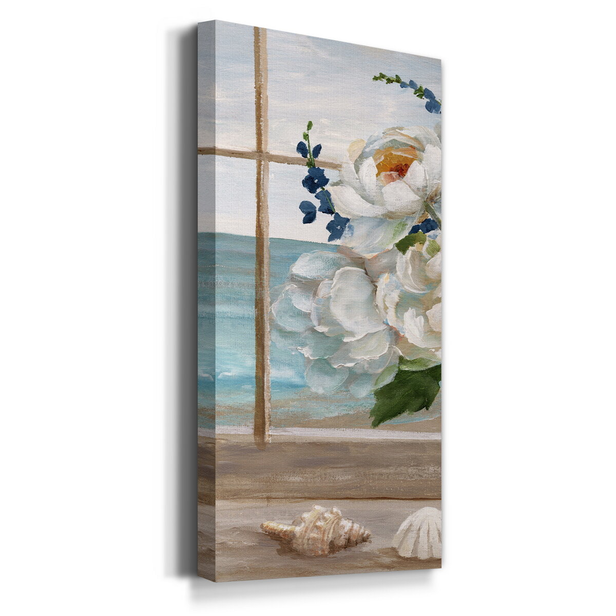 Highland Dunes Coastal Window Piece Picture Frame Print On Canvas Wayfair