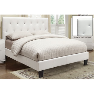 Go to store & view more images Upholstered Platform Bed by WorldWide HomeFurnishings