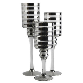 Mikasa Stripe Glass Cylinder Hurricane Wayfair
