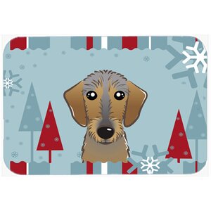 Wirehaired Dachshund Kitchen/Bath Mat