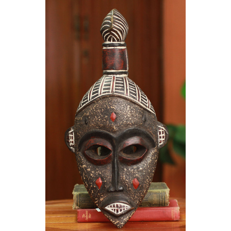 World Menagerie Good Luck Unique African Wood Mask Wall Décor Reviews