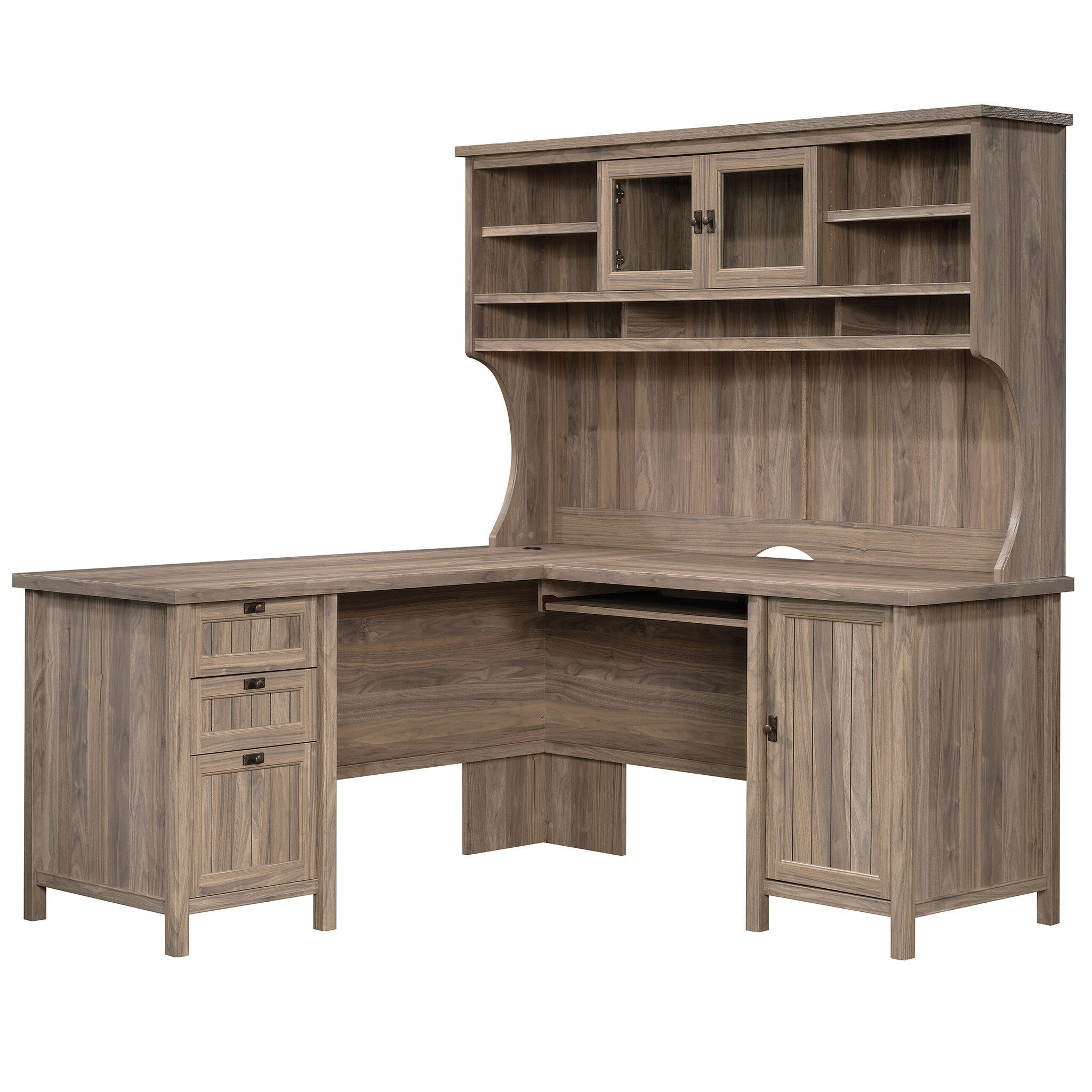 locking desk hutch