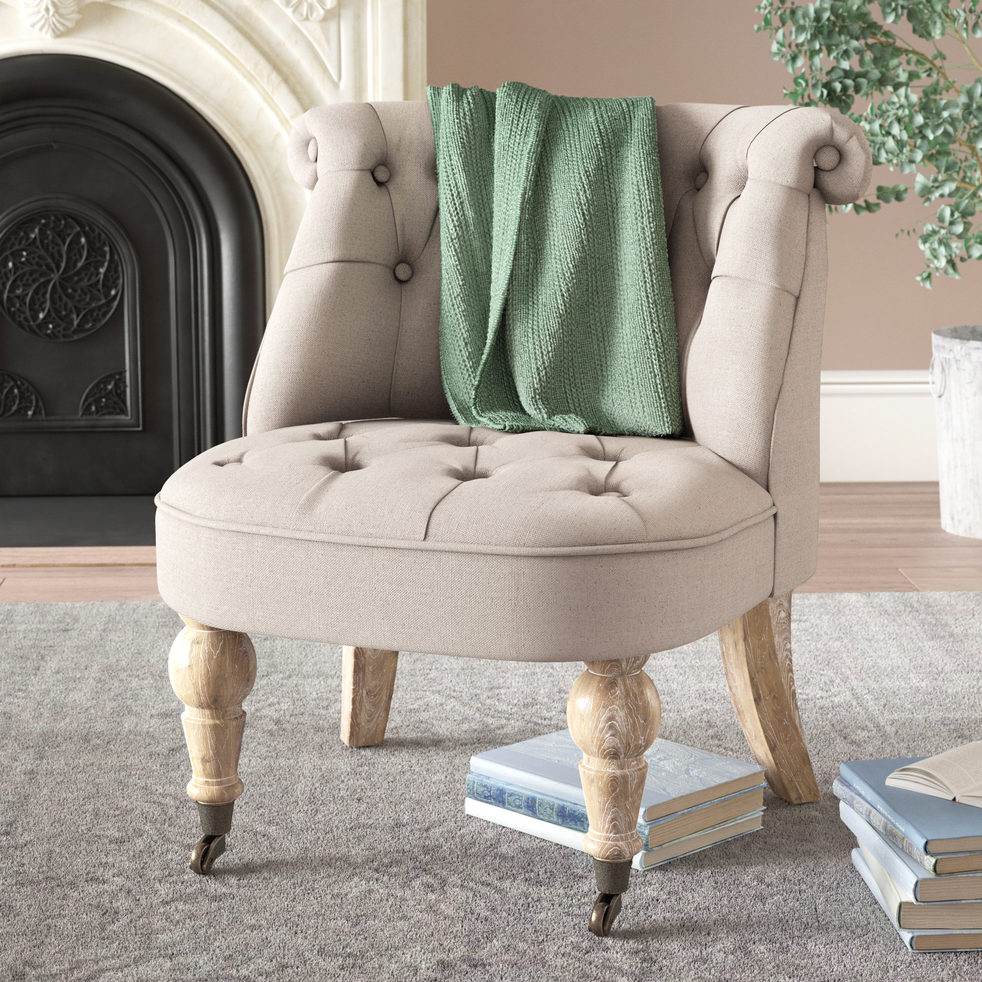 Ophelia Co Mongillo 257 Wide Tufted Linen Slipper Chair Reviews Wayfair Ophelia Co Mongillo 257 Wide Tufted Linen Slipper Chair Reviews Wayfair