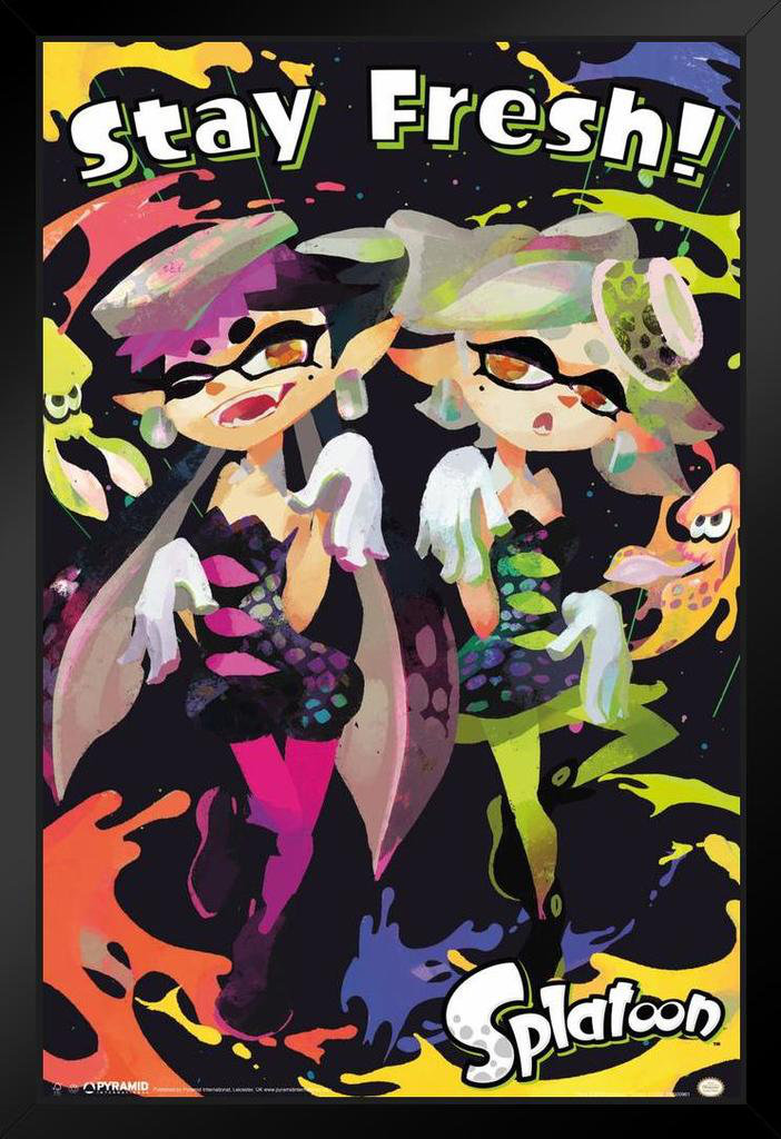 Poster Foundry Splatoon Stay Fresh Video Game Gaming - Picture Frame ...