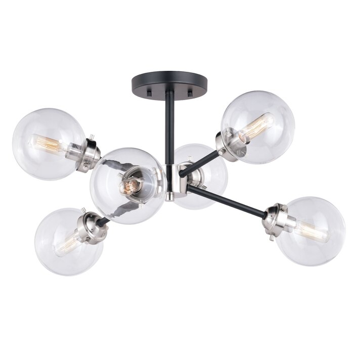 Badilla 6 Light Semi Flush Mount