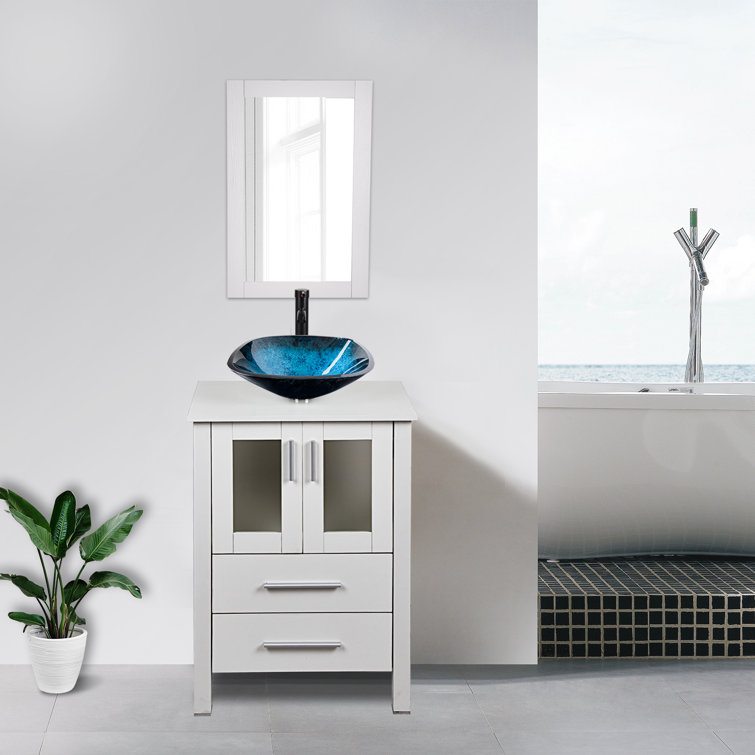 Ebern Designs Bathroom Vanity Set With Mirror Wayfair Canada