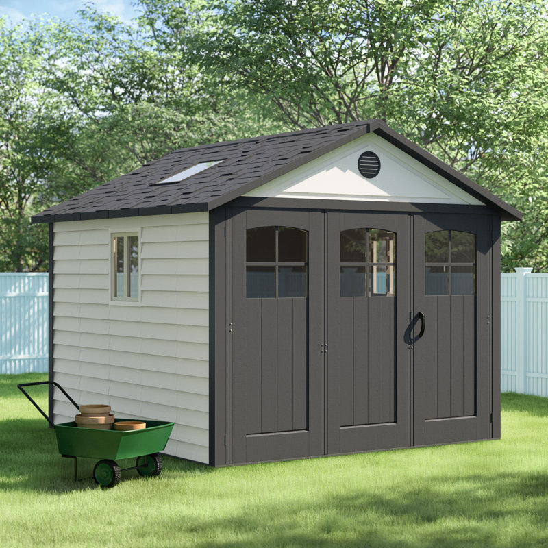 Lifetime 11 Ft W X 11 Ft D Plastic Storage Shed Reviews Wayfair