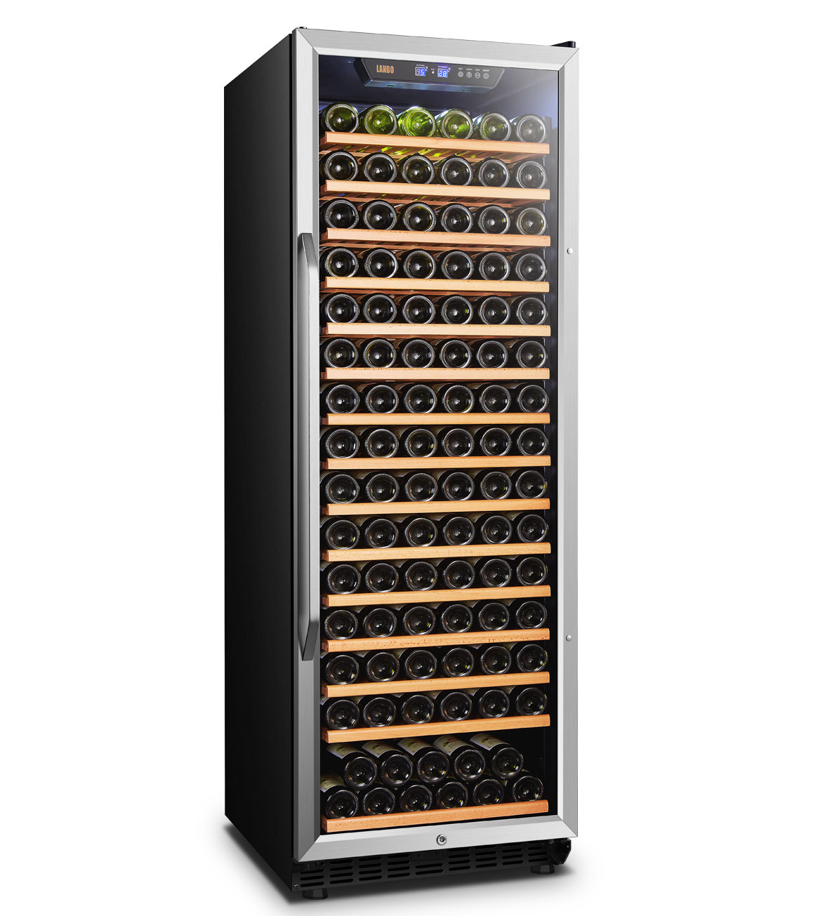 Lanbo 171 Bottle Single Zone Freestanding Built In Wine Cellar Reviews Wayfair Ca