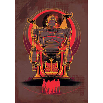 The Iron Giant Classic Movie Fabric Poster Home Decor H-340