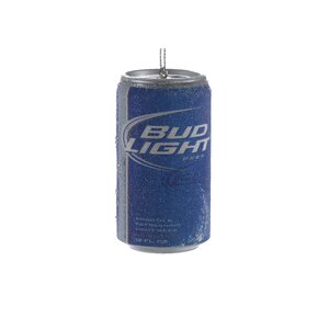 Bud Light Beer Can Blow Mold Ornament