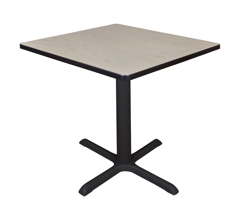 incomplete box 1 only Neyland Cain Square X-Base Breakroom Table Top Finish: Maple, Size: 29" H x 30" L x 30" W