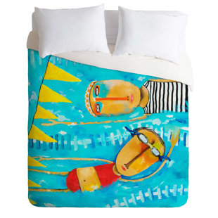Go to store & view more images East Urban Home Swimming is Hard Duvet Cover Set