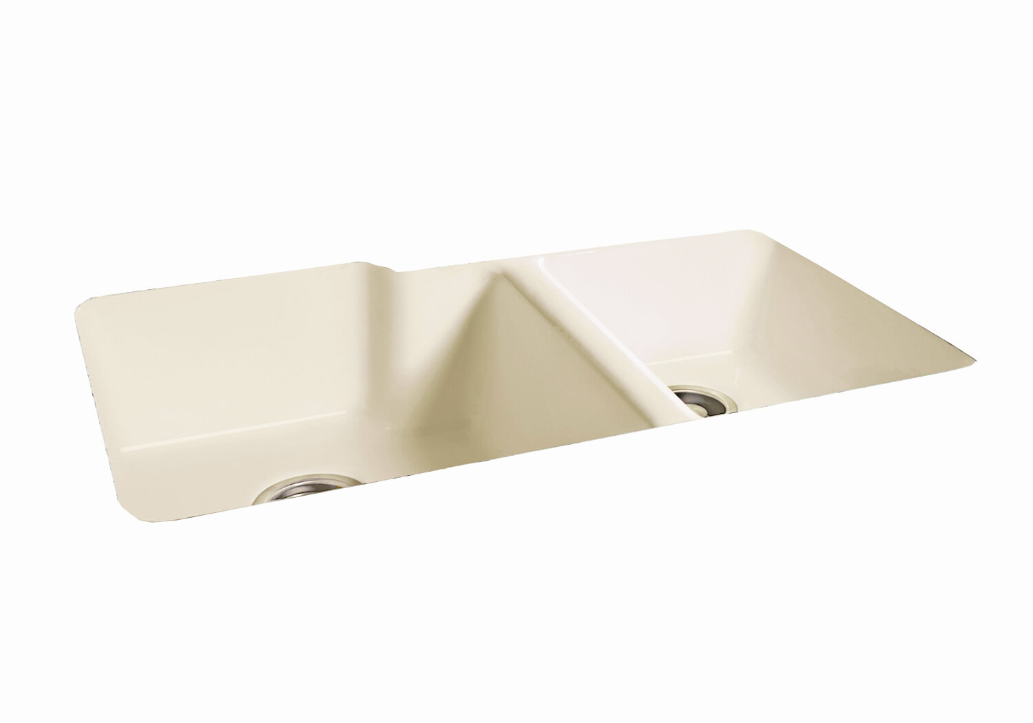 CECO Huntington 22'' W Double Bowl Cast Iron Undermount Kitchen Sink ...