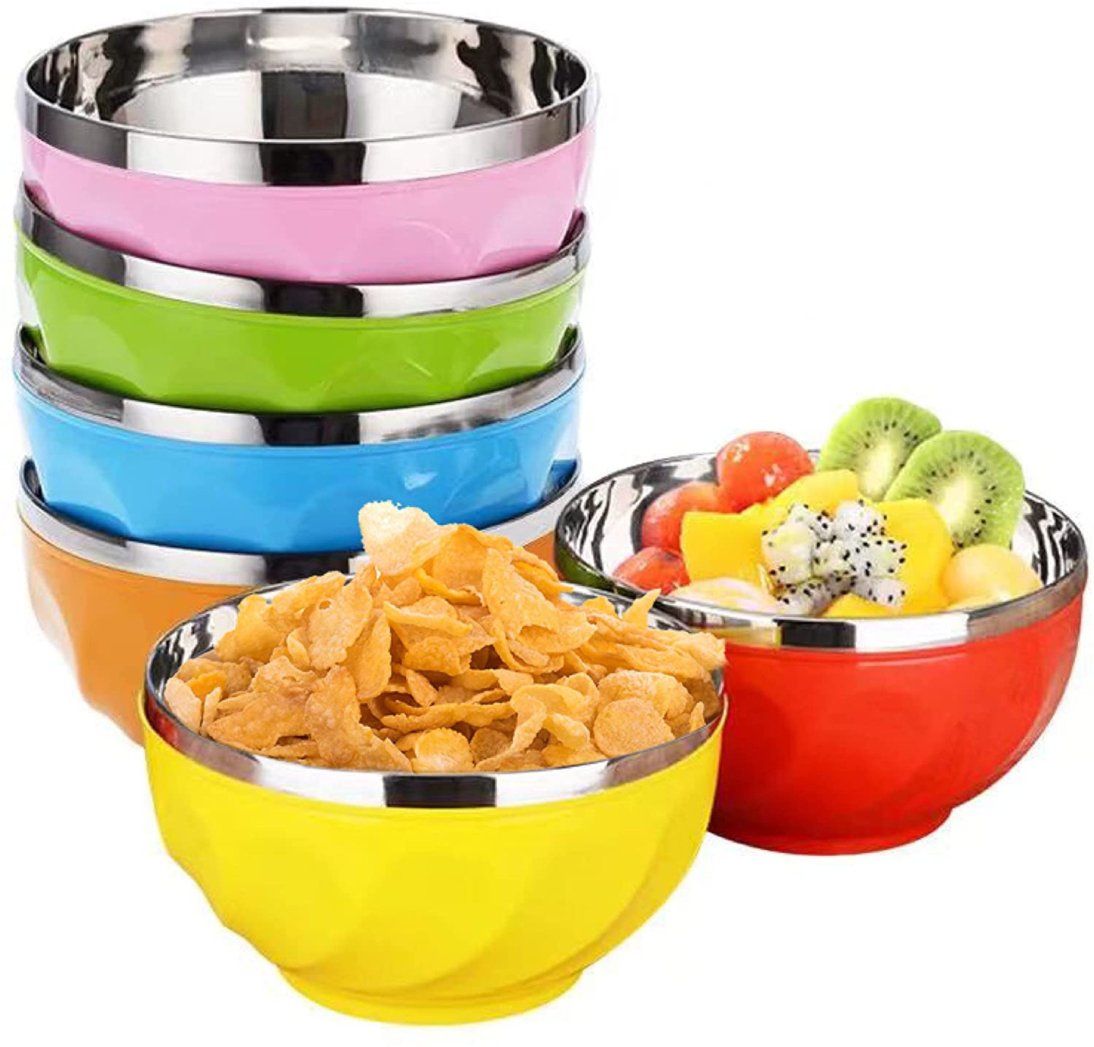 All For U Inc Stainless Steel 6 Piece Mixing Bowl Set Wayfair