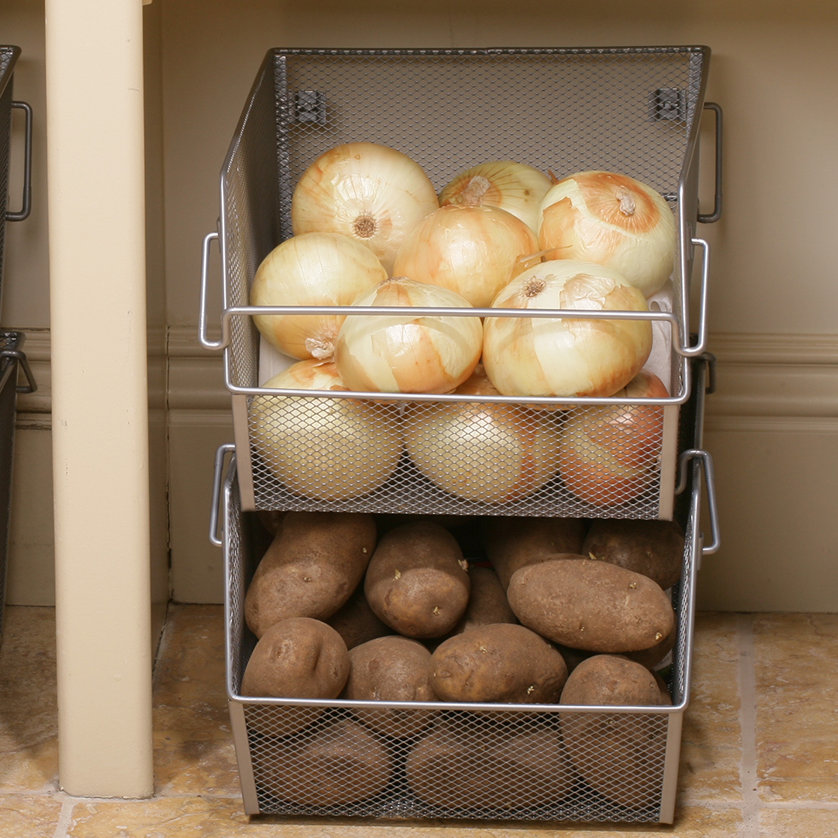 Seville Clics Large Stacking Mesh Storage Bin Reviews Wayfair