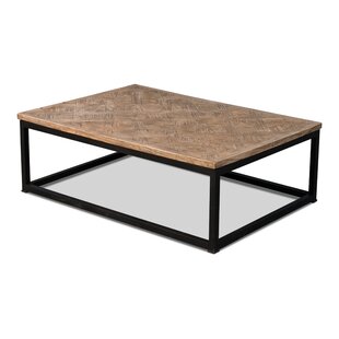 Parquet Low Table, Dark Brown, 48 X 32 By Sarreid Ltd