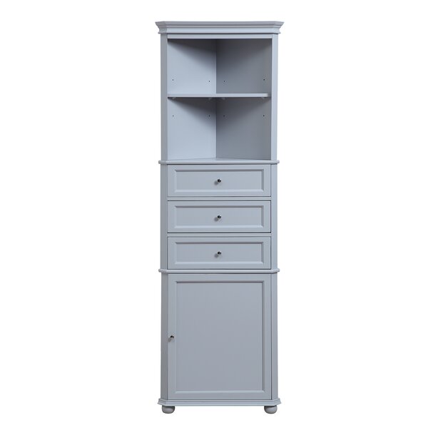 Tall Grey Corner Cabinet Wayfair