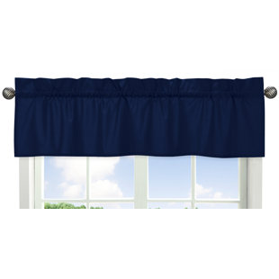 White And Navy Valance Wayfair