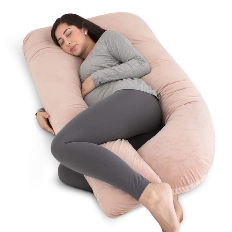 White Noise Bonita U Shaped Plush Polyester 55 X 27 Pregnancy