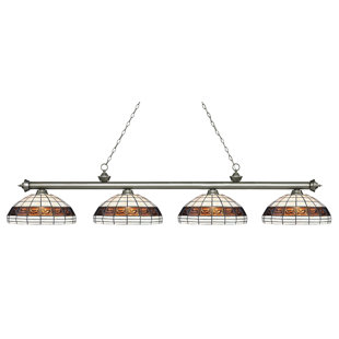 Go to store & view more images Fleur De Lis Living Billington 4-Light Pool Table Lights Pendant