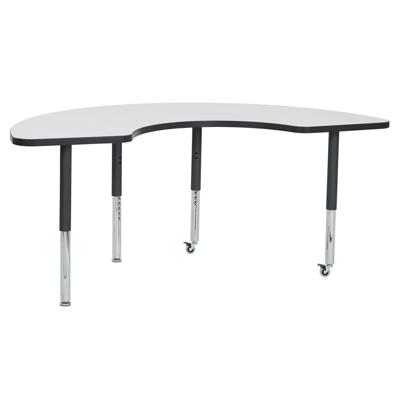 Factory Direct Partners Half Moon Dry Erase Adjustable 72 X 36