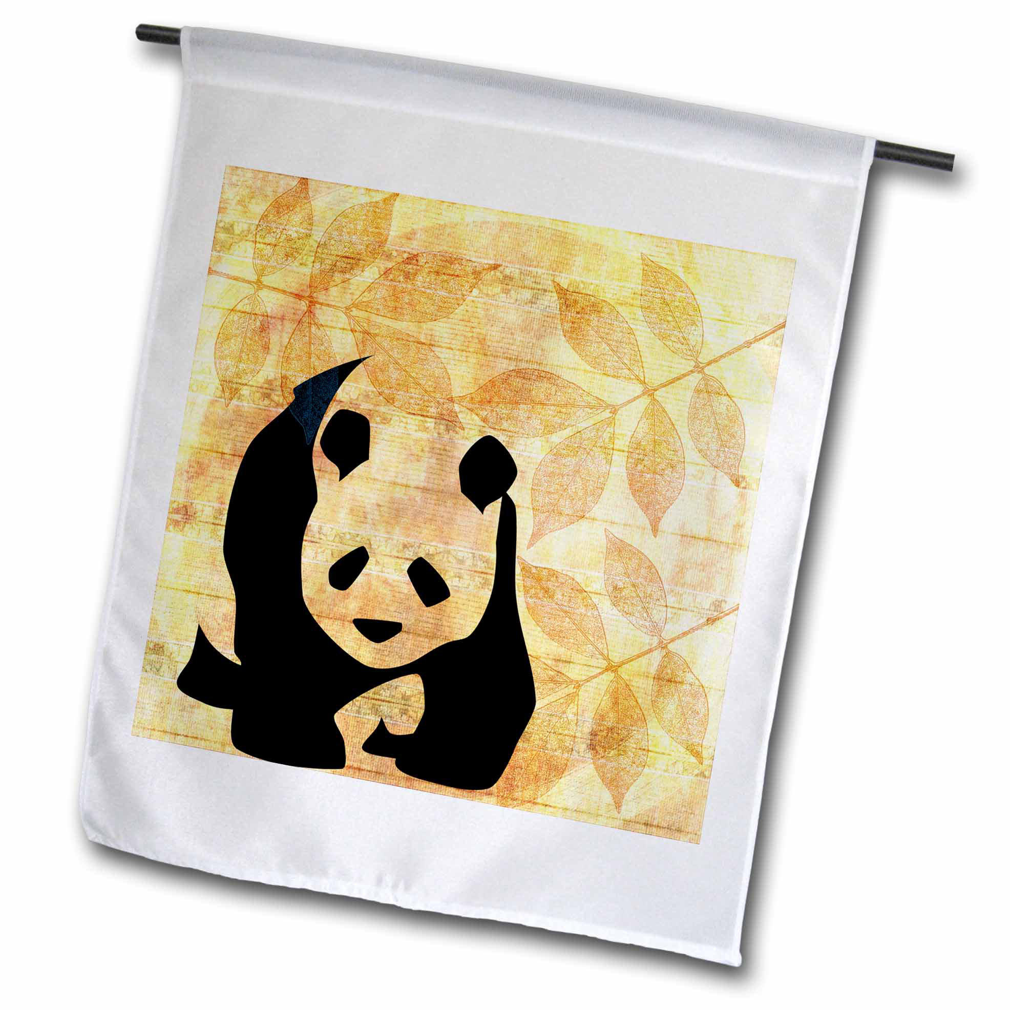 3drose Leaves Panda Bear Animal Art Polyester 18 X 12 In Garden Flag Wayfair