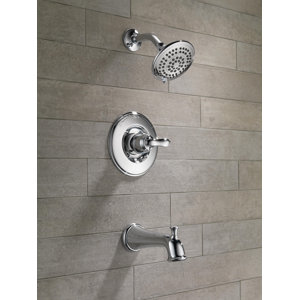 Linden Diverter Tub and Shower Faucet Trim with Lever Handles