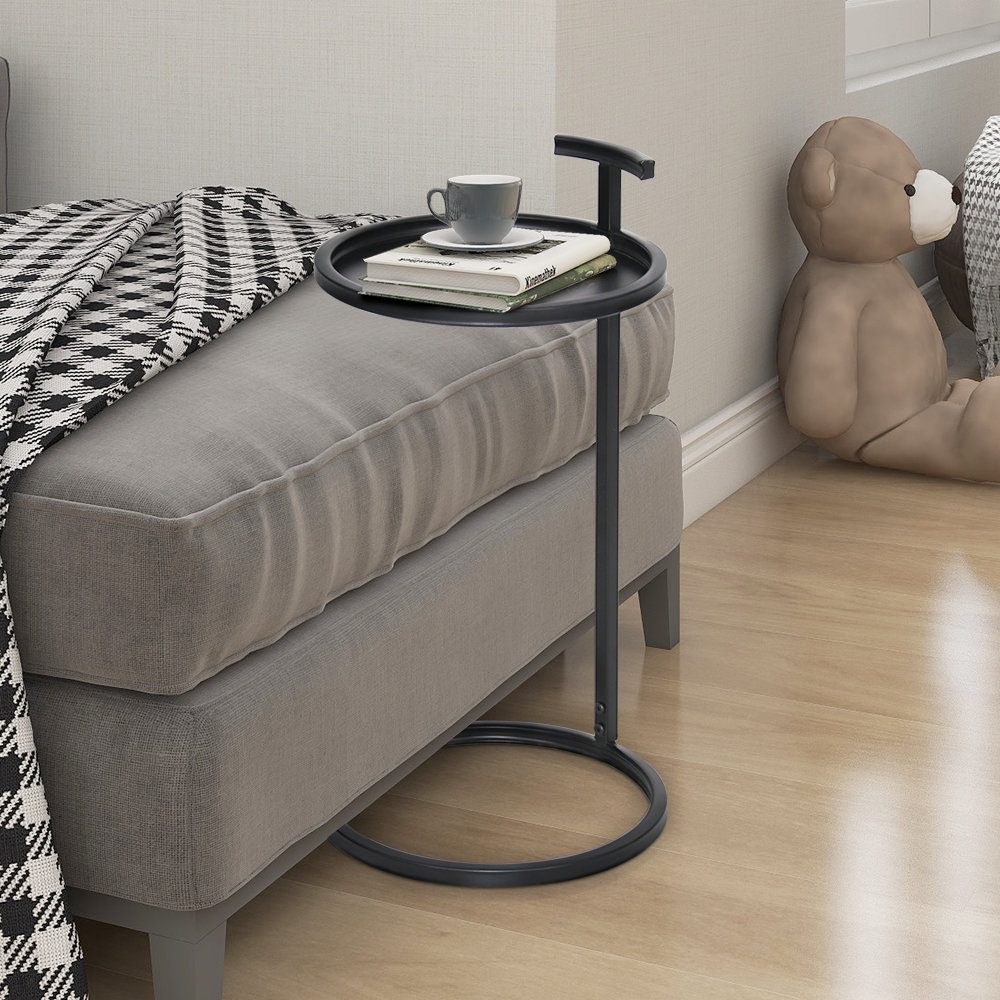 Wade Logan® Aurigae 23'' Tall Steel Tray Top C Table End Table