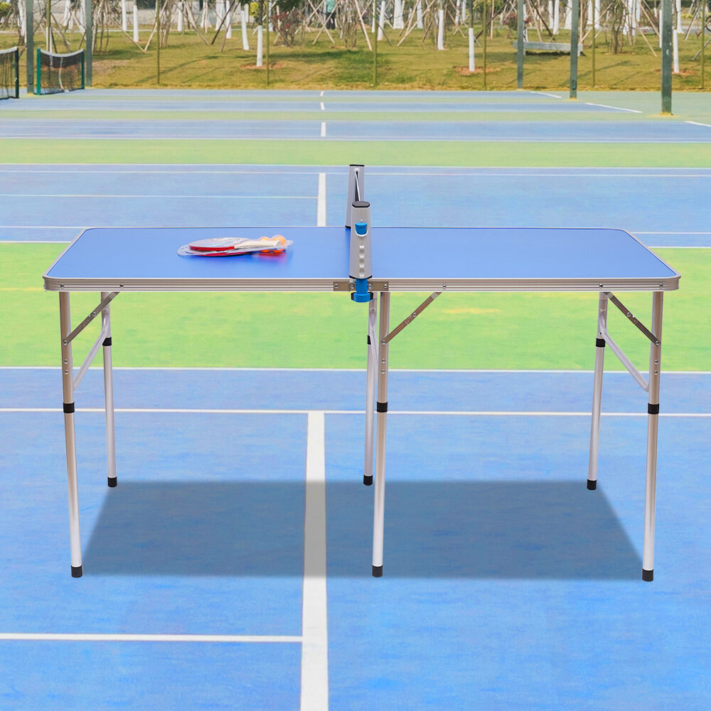 Table Tennis Complete Set 2 Paddle Bats 3 Ping Pong Balls Net Family Indoor Game 