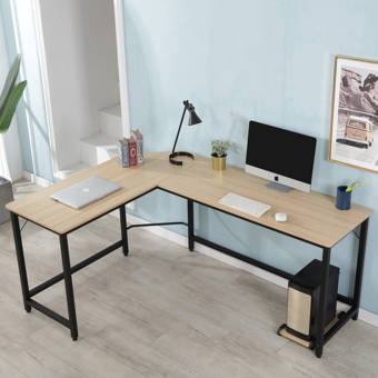 Latitude Run Alphia Reversible L Shape Desk Wayfair