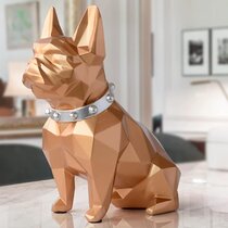 Poly-Resin Painted Dog Money Banks