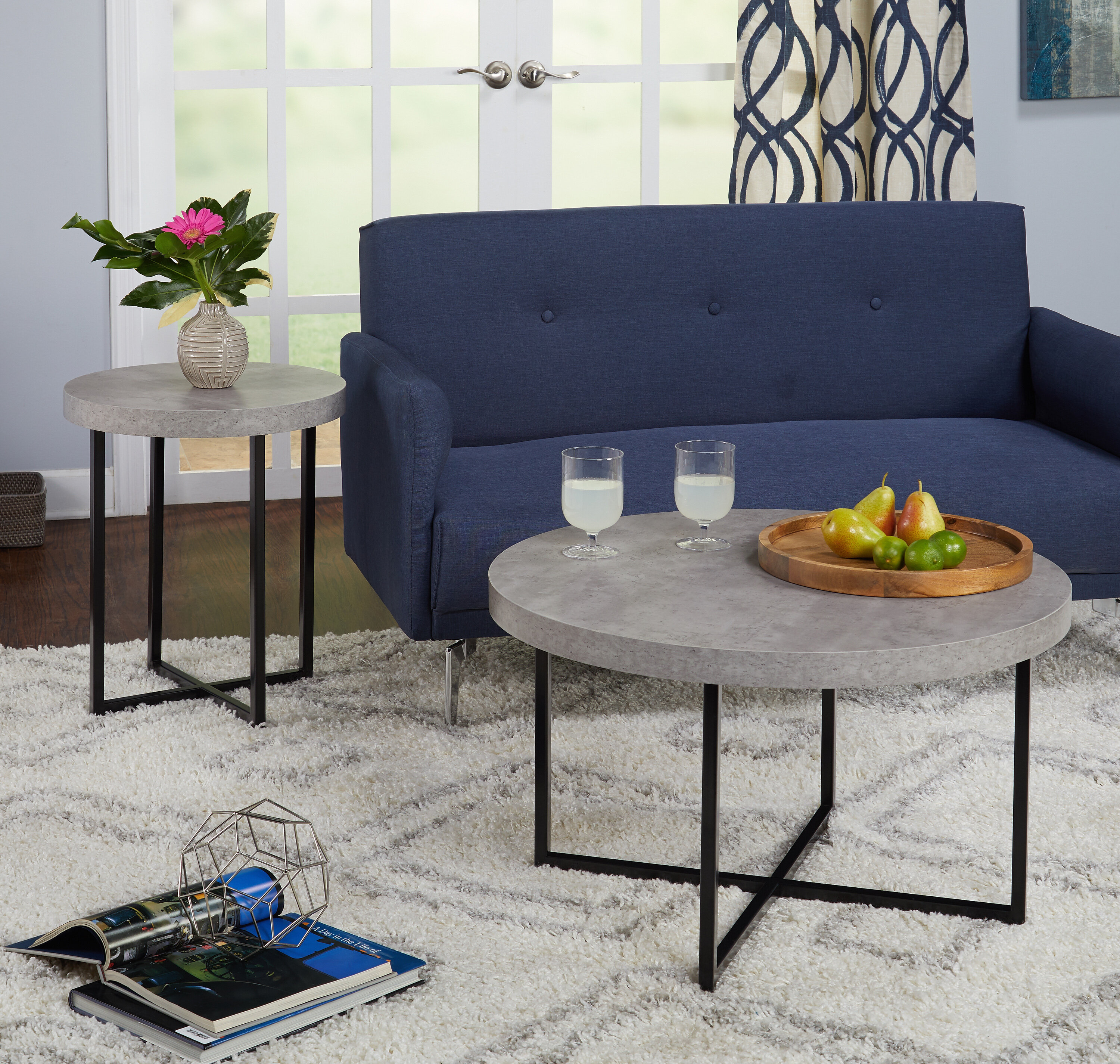 wayfair 2 piece coffee table set