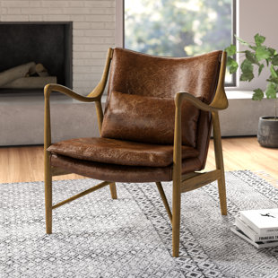 leather statement chair