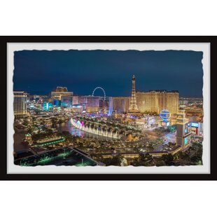 Las Vegas Strip Picture Frame Blue