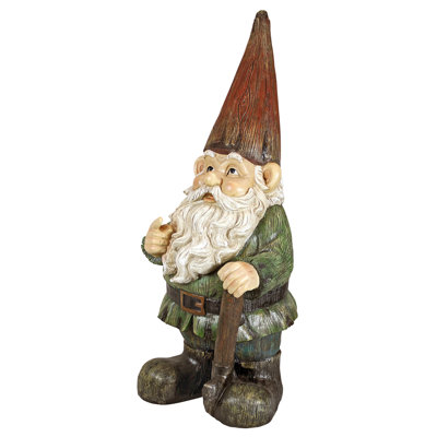 ( crash line in foot ) Gottfried the Gigantic Gnome Statue 