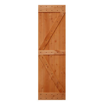 Dogberry Collections Flush Wood Finish Latitude Barn Door Without