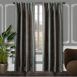 Softline Home Fashions 924AZS907GUA84 Sennett Single Curtain Panel Java 